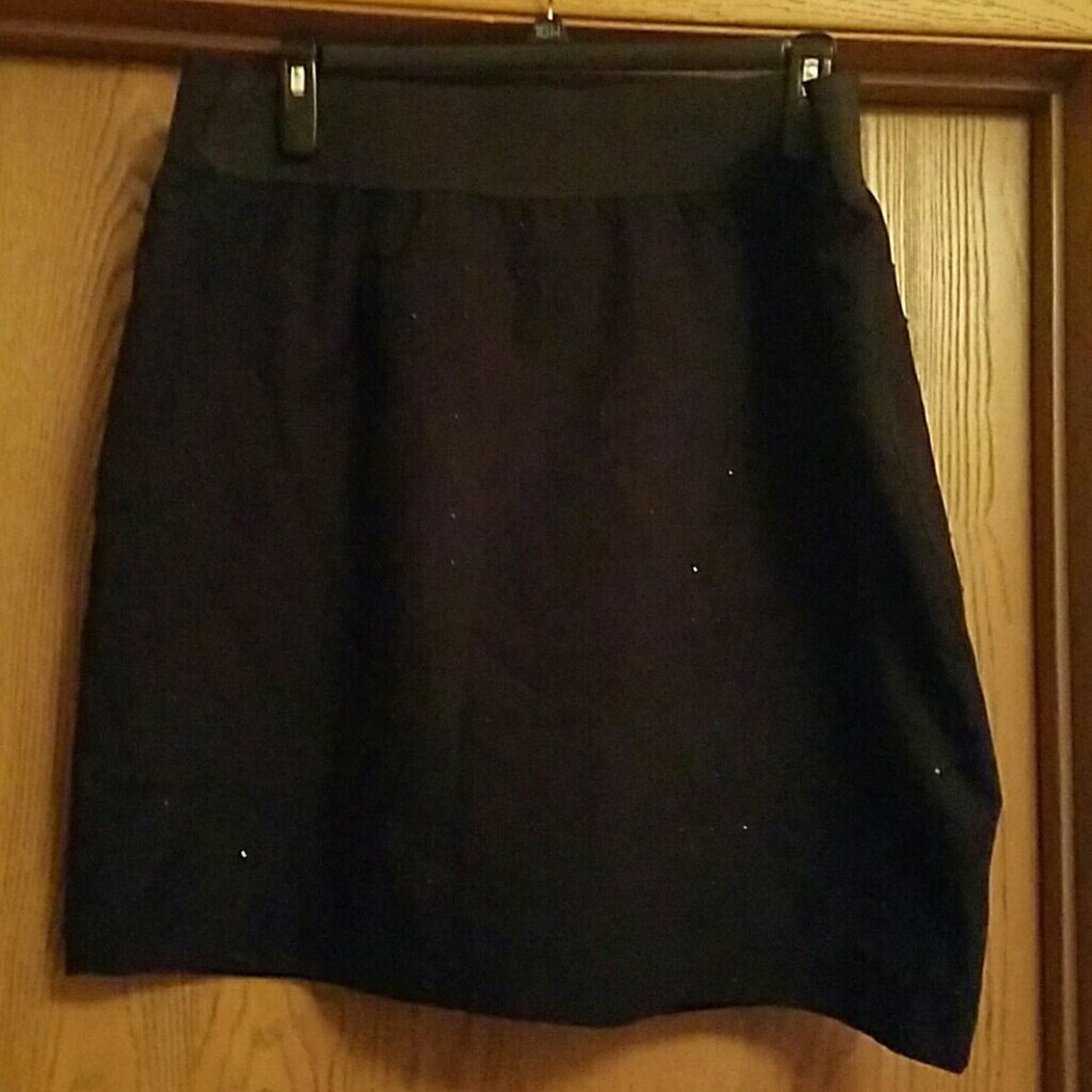 Lane Bryant black beaded skirt